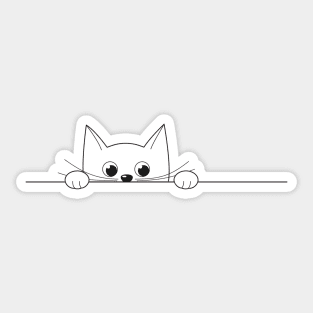 Cat Lover Hidden Kitty Sticker